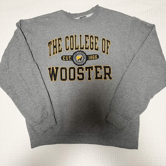 Jerzees Sweaters - College of Wooster Sweatshirt | Medium, Grey
